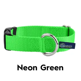 5/8″ and 1″ Neon Green Nylon Dog Collar