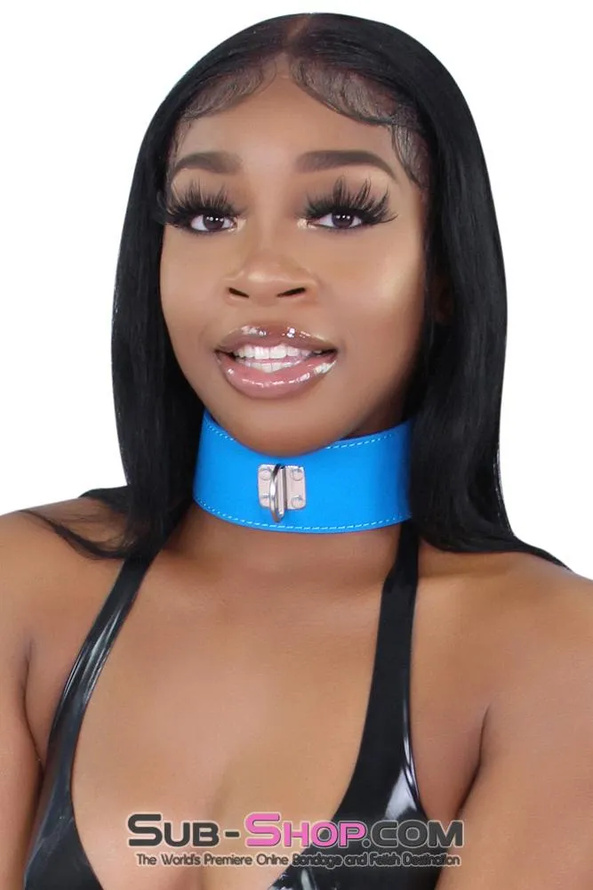 9070MQ      Tantric Blue Locking Collar with Matching Long Leash