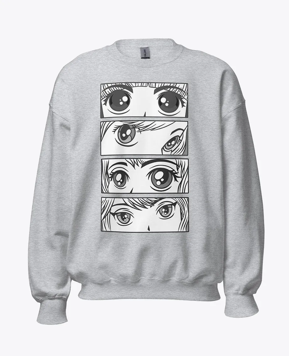 Anime Girl Eyes Sweatshirt