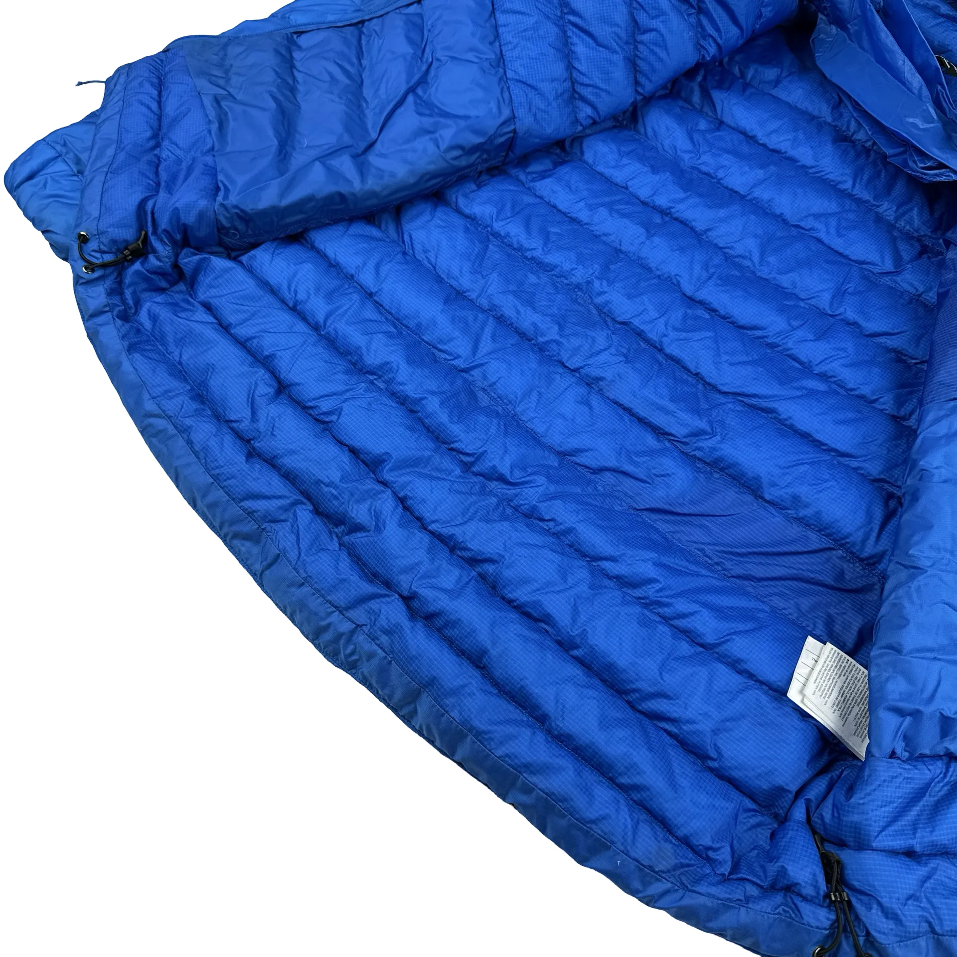 Arcteryx Blue Down Filled Zipped Hooded Jacket- Medium