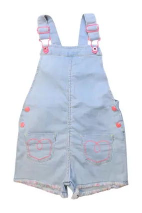 Billieblush Heart Pocket Denim Overall 4T