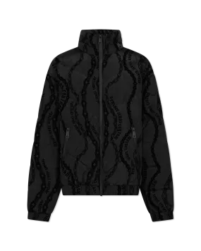 Chain Couture Quilted Puffer Jacket