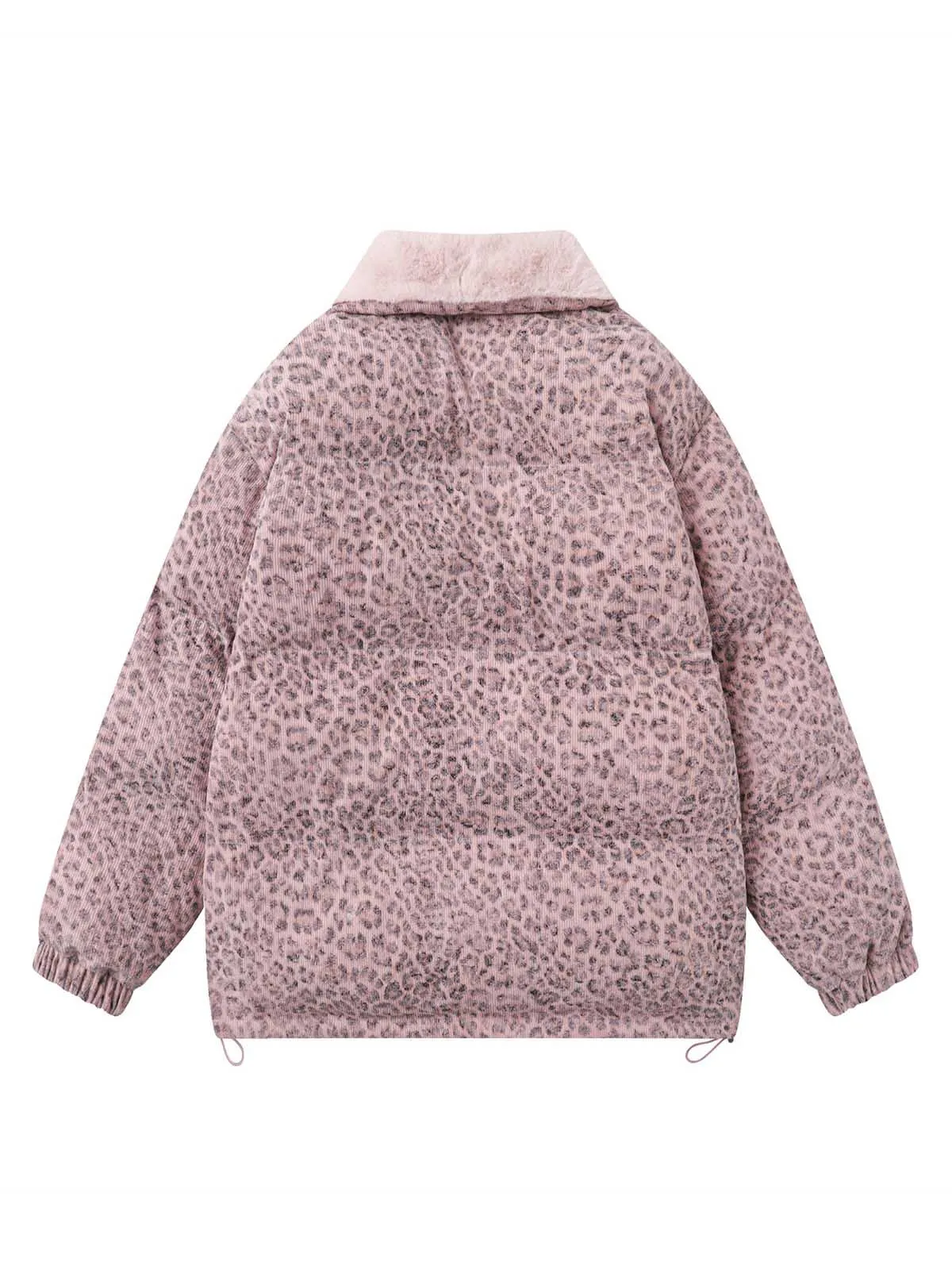 Cheetah Sherpa-Lined Puffer Jacket