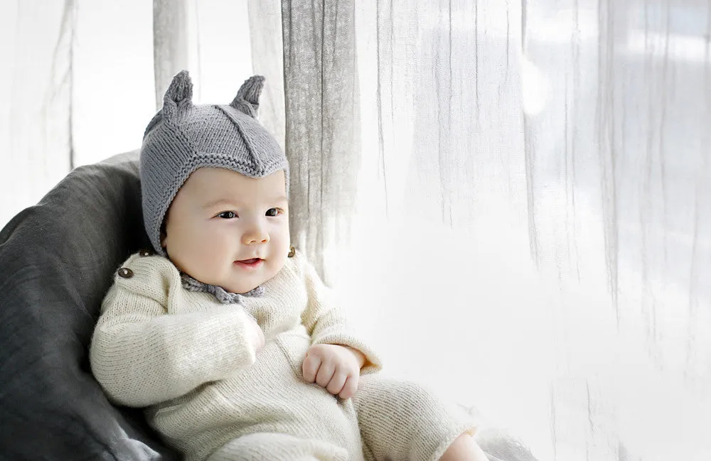 Chou Grey Knit Bonnet