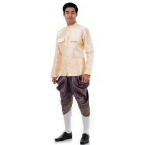 Classic Thai Men’s Raj Pattern Attire