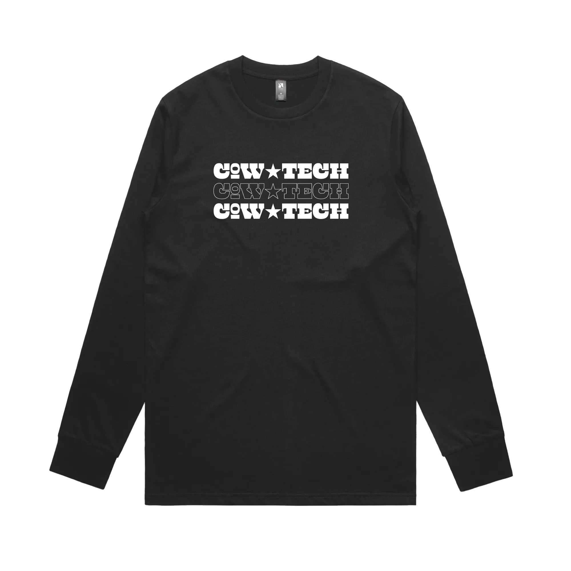 cow☆tech by Y.O.G.A. / Black long-sleeve