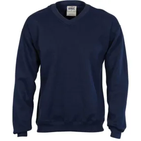 Dnc Workwear V-neck Fleecy Sweatshirt (Sloppy Joe) - 5301