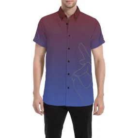 dti sullivan button up short sleeve shirt Men's All Over Print Shirt