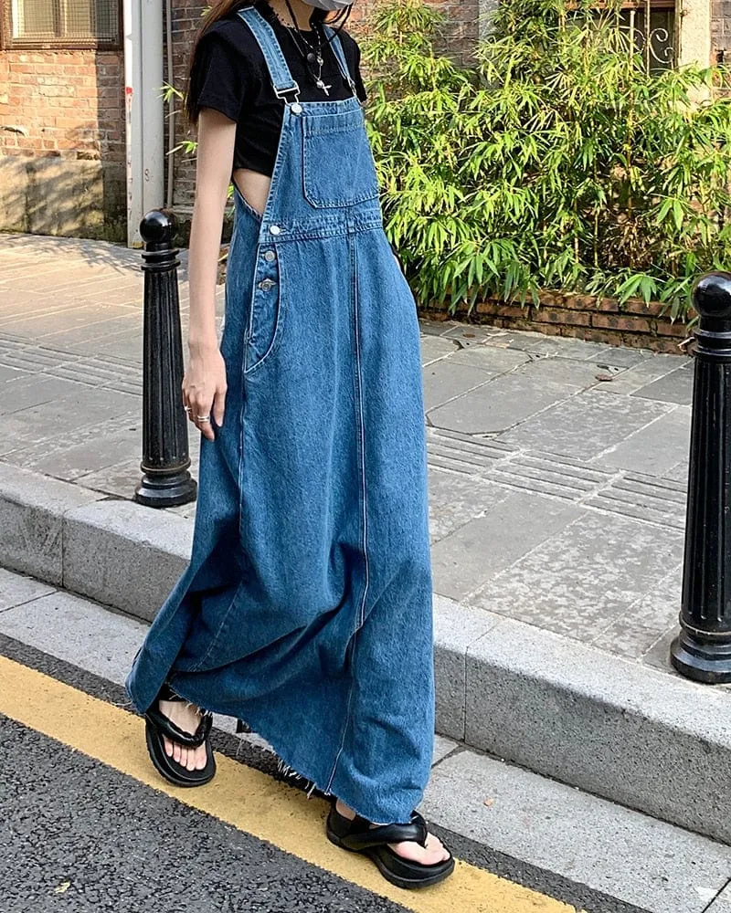 Everywhere Denim Overall Dress