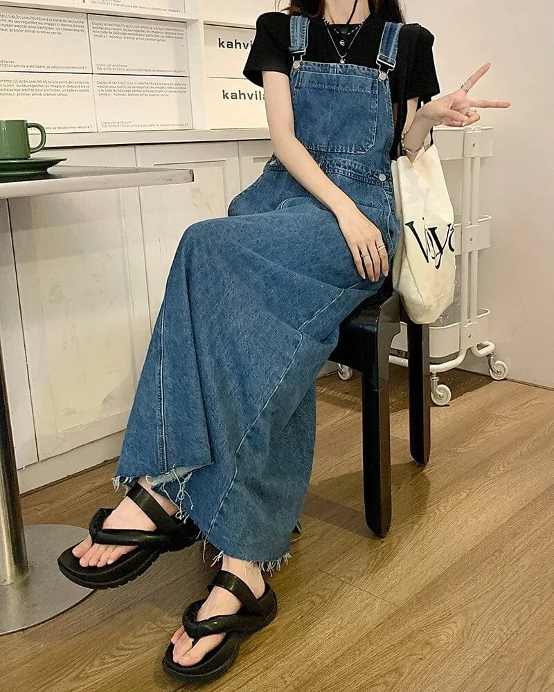 Everywhere Denim Overall Dress