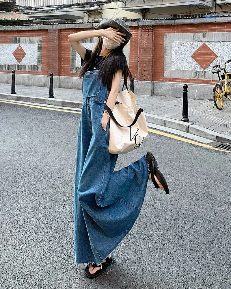 Everywhere Denim Overall Dress