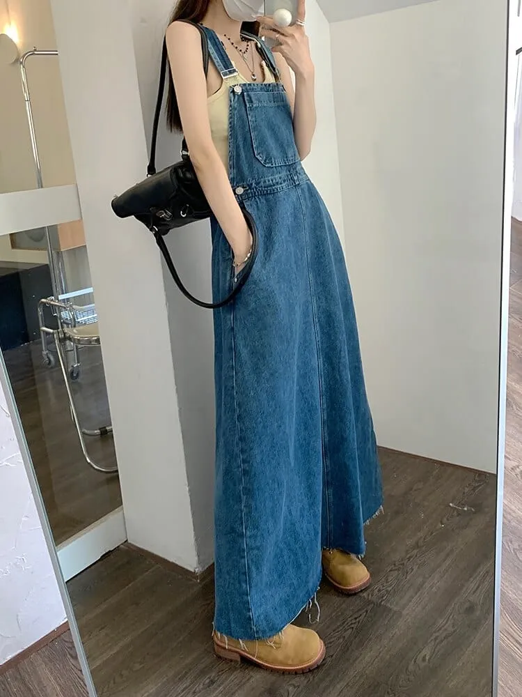 Everywhere Denim Overall Dress