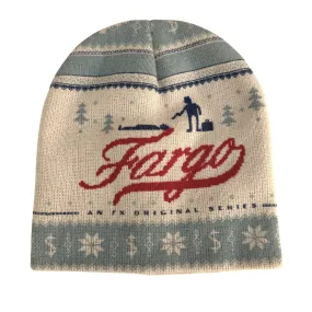 Fargo FX Original Series 2014 Knit Fair Isle Beanie Winter Beige Blue Unisex Hat