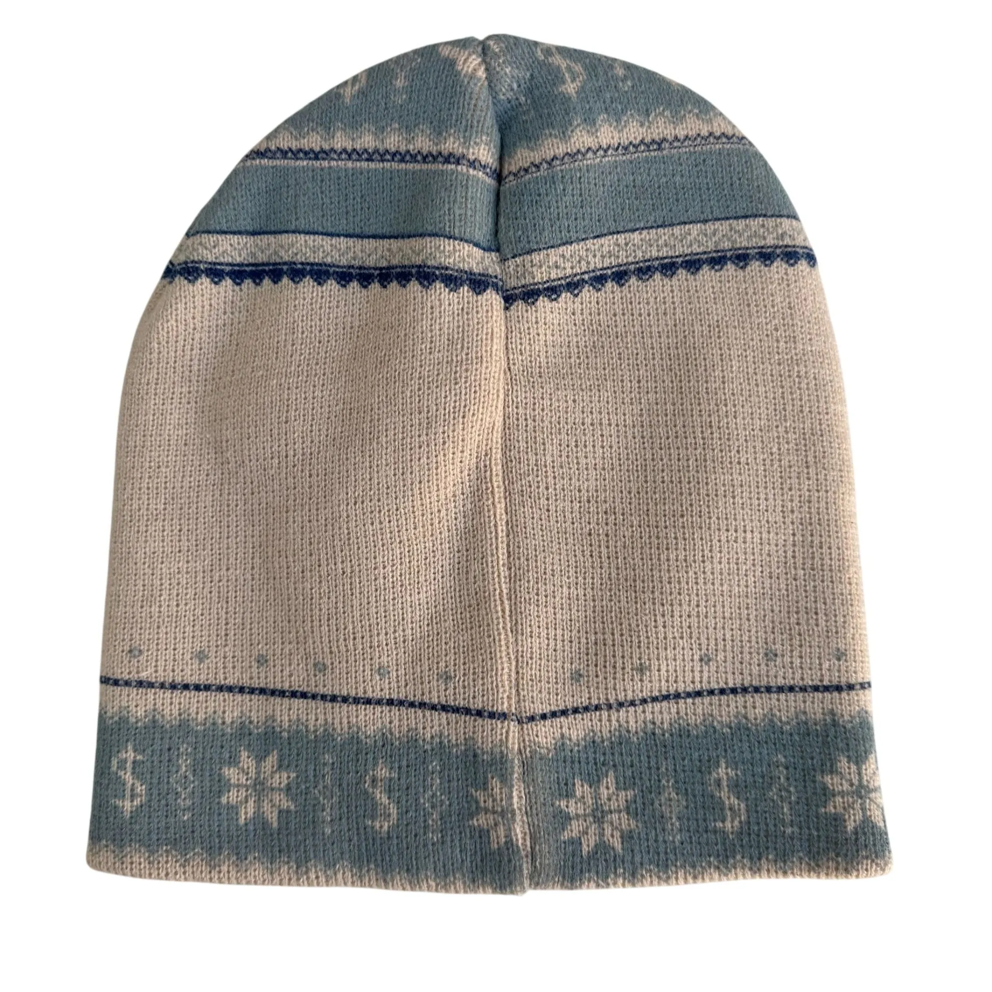 Fargo FX Original Series 2014 Knit Fair Isle Beanie Winter Beige Blue Unisex Hat