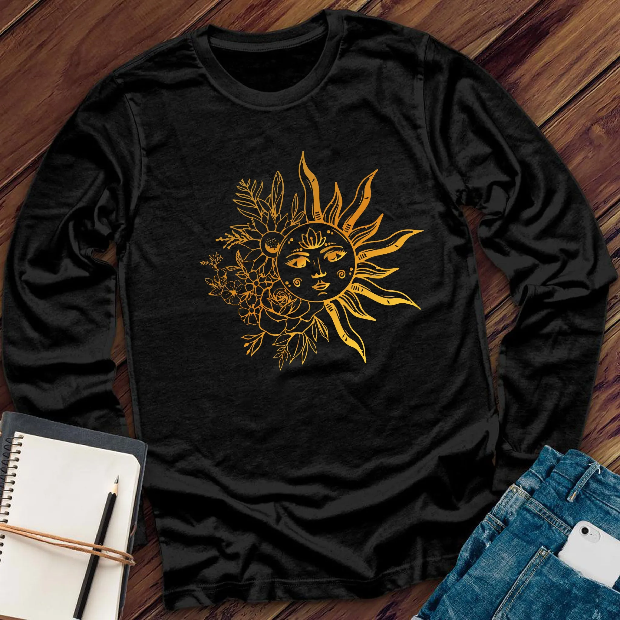 Floral Lotus Sun Long Sleeve