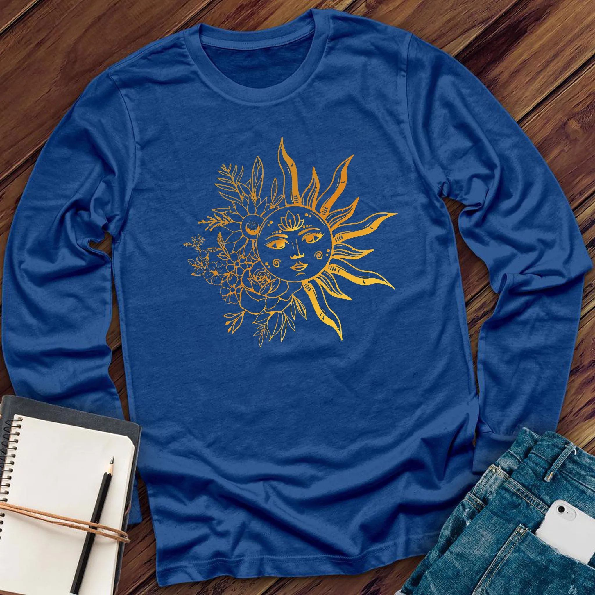 Floral Lotus Sun Long Sleeve