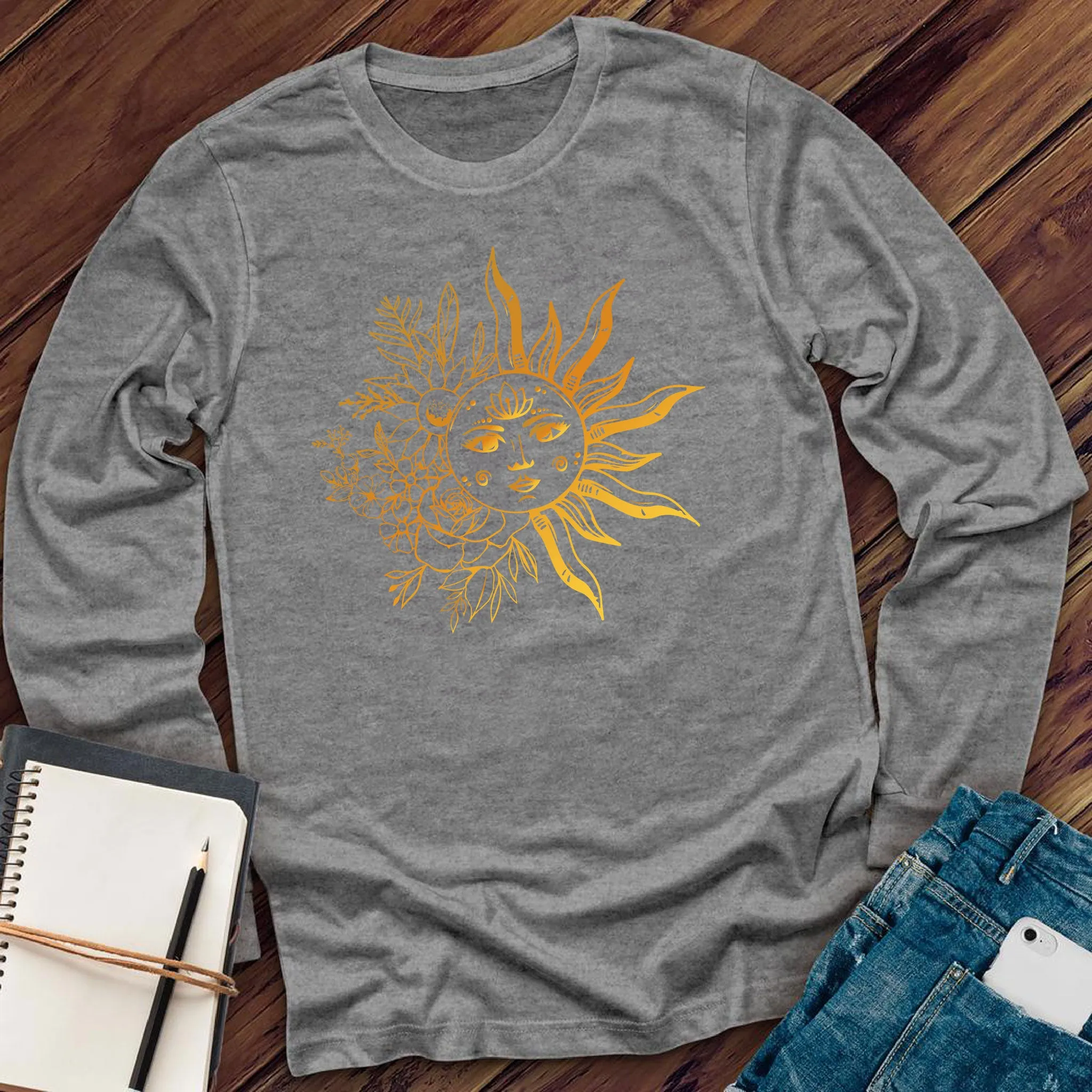 Floral Lotus Sun Long Sleeve