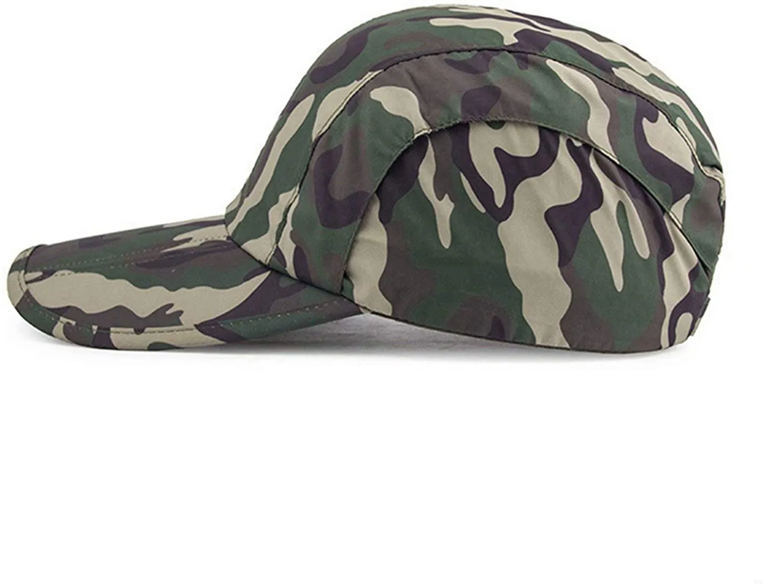 GADIEMKENSD Camo Black Camo Hat,Camouflage Baseball Cap,Breathable Running Quick Dry Folding Brim Hat