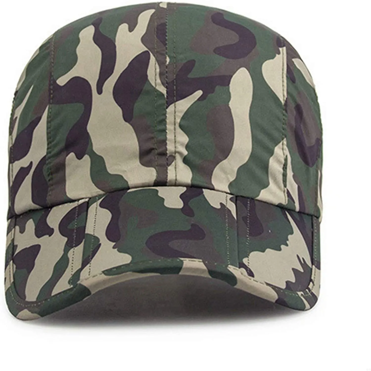 GADIEMKENSD Camo Black Camo Hat,Camouflage Baseball Cap,Breathable Running Quick Dry Folding Brim Hat