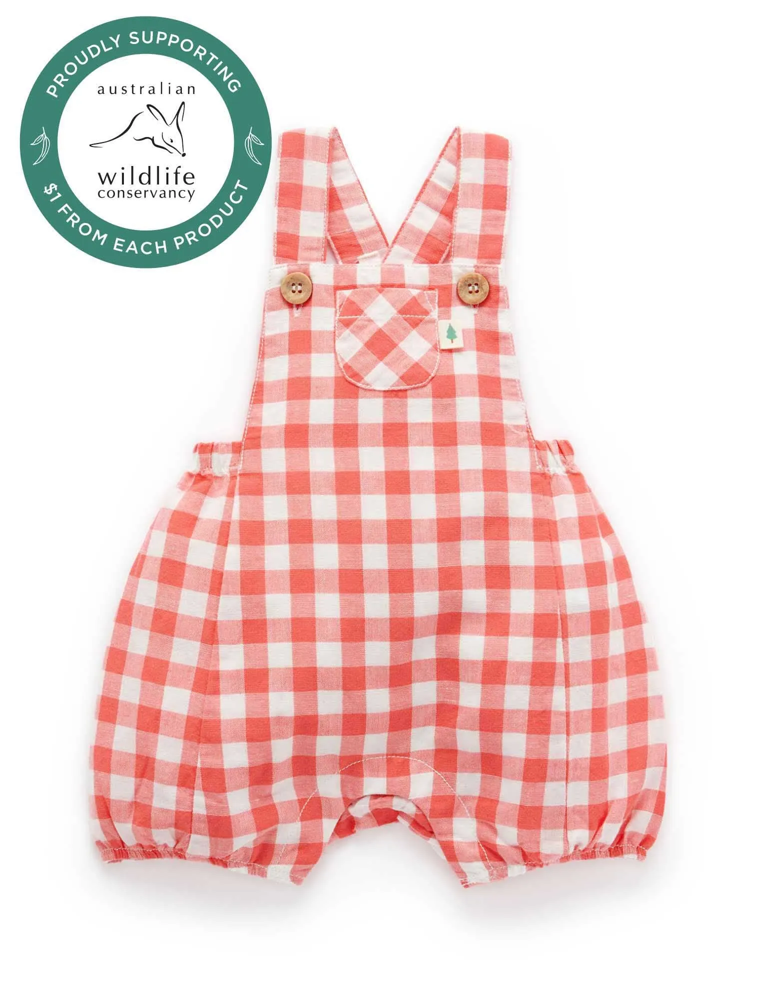 Gingham Overall - Christmas