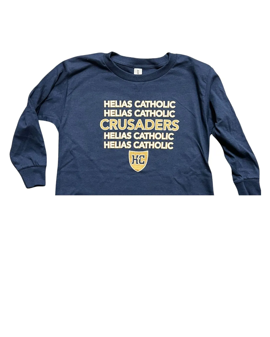 HC YOUTH Repeat Navy Long-Sleeve Tee