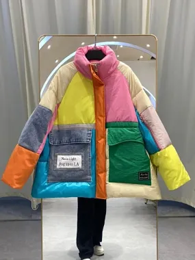 In Living Color Puffer Coat