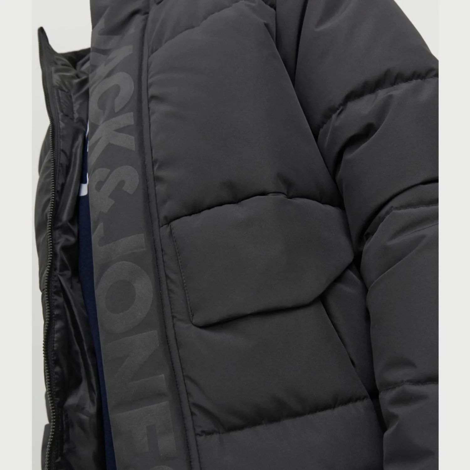 Jack & Jones Junior Black Cospeed Puffer Jacket