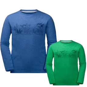 Jack Wolfskin Boys Long Sleeve Cotton Tee