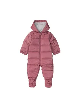 Kids Girl's Quilted Puffer Overall,Pink