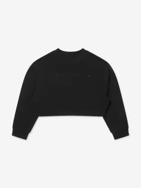 MM6 Maison Margiela Kids Cropped Logo Sweatshirt