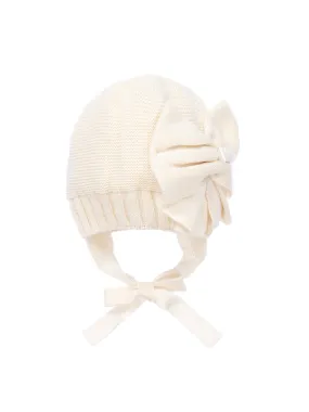 MONNALISA baby ivory bonnet