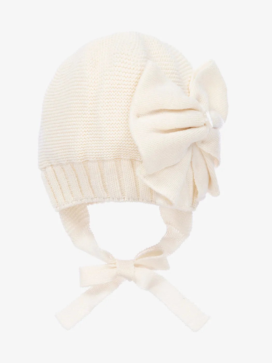 MONNALISA baby ivory bonnet