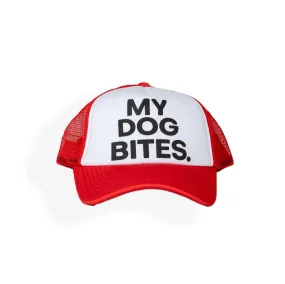 My Dog Bites Trucker Hat