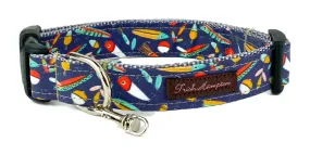 Navy Fishing Lures Dog Collar - 972