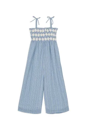 Overall Morli, Blue Parasol Stripes