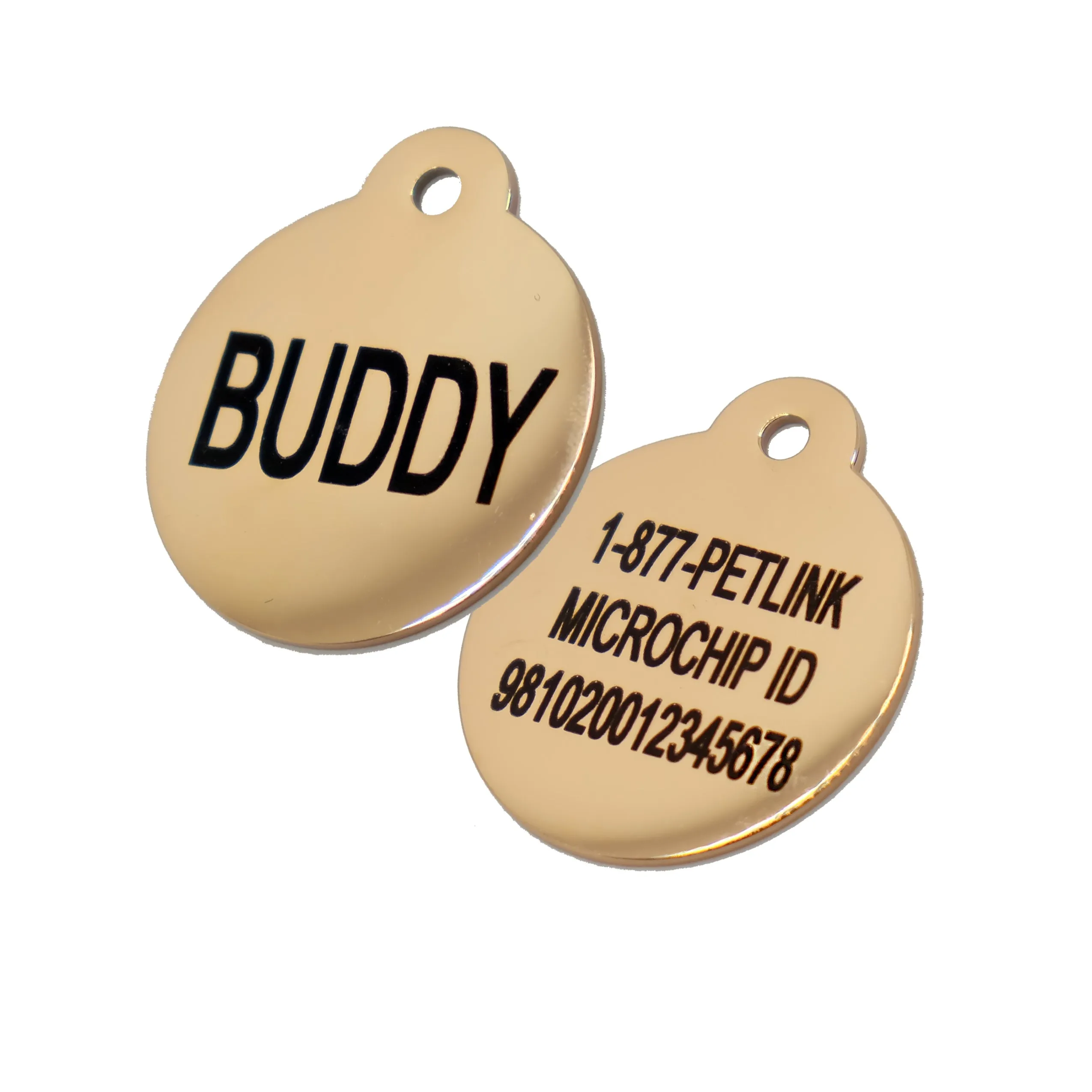 Personalized Stainless Steel Shape Collar Tags