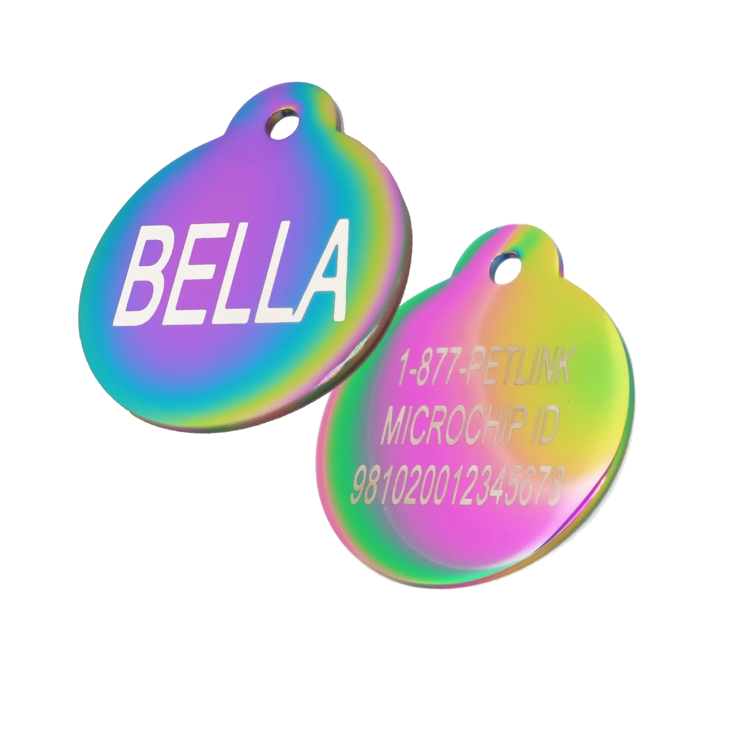 Personalized Stainless Steel Shape Collar Tags