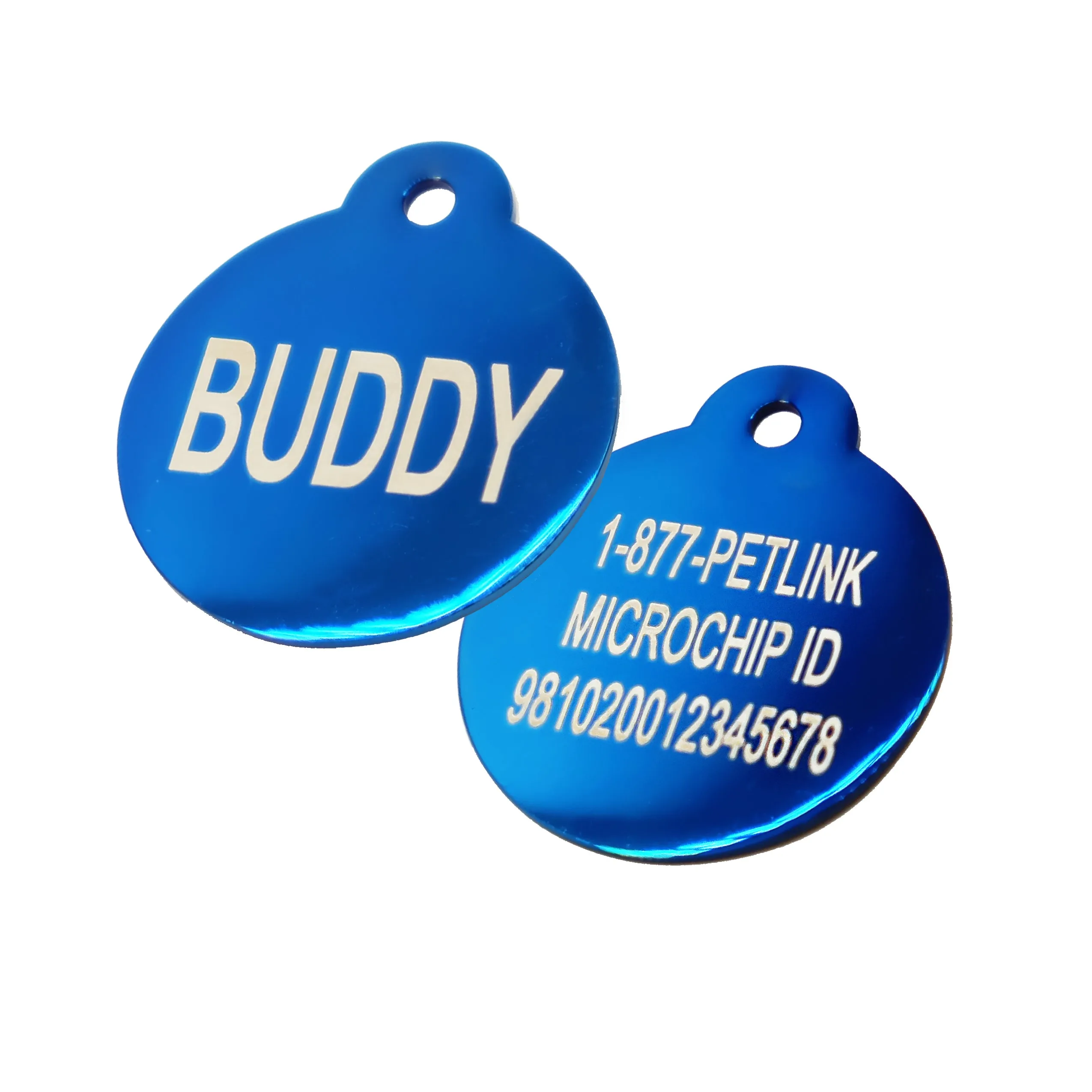 Personalized Stainless Steel Shape Collar Tags