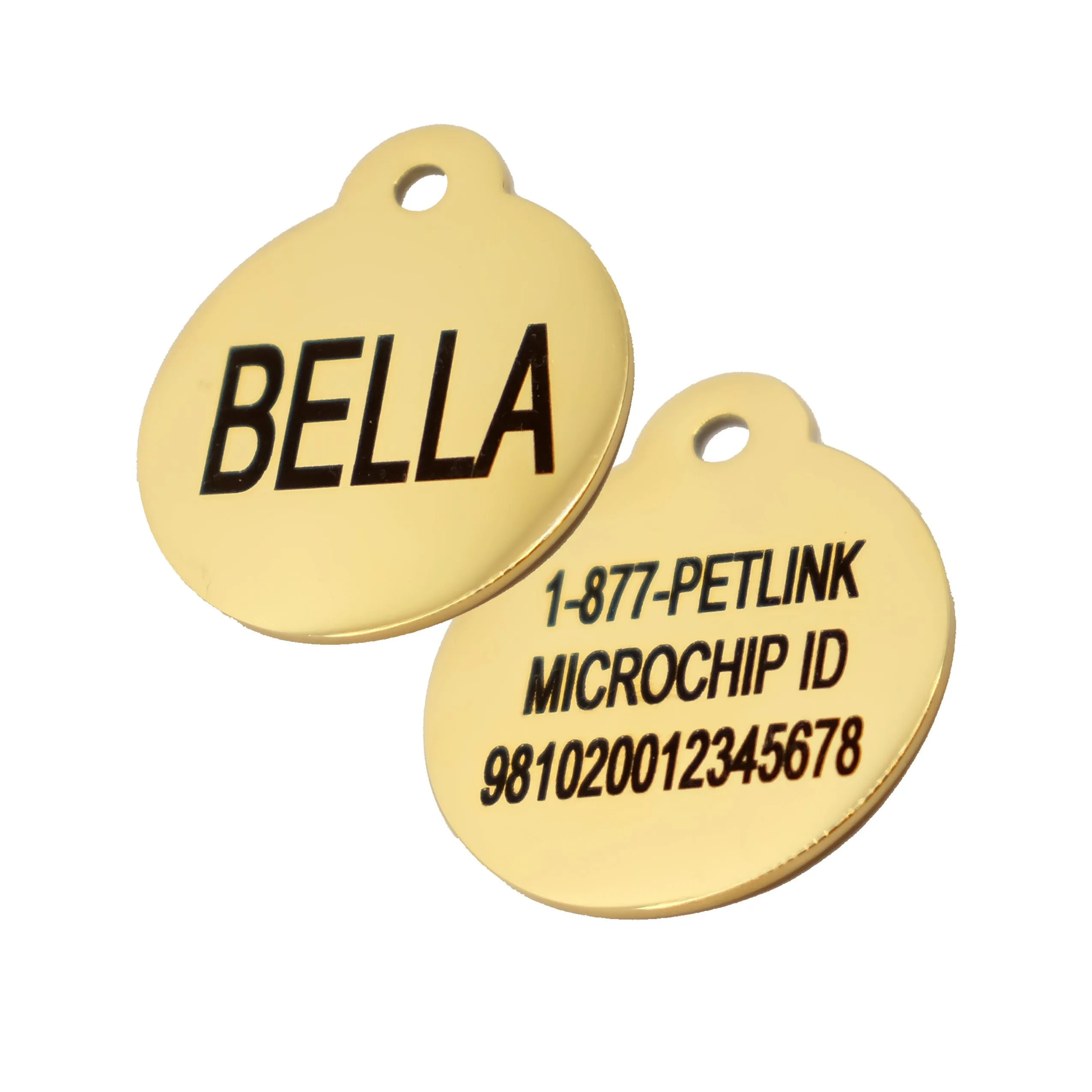 Personalized Stainless Steel Shape Collar Tags