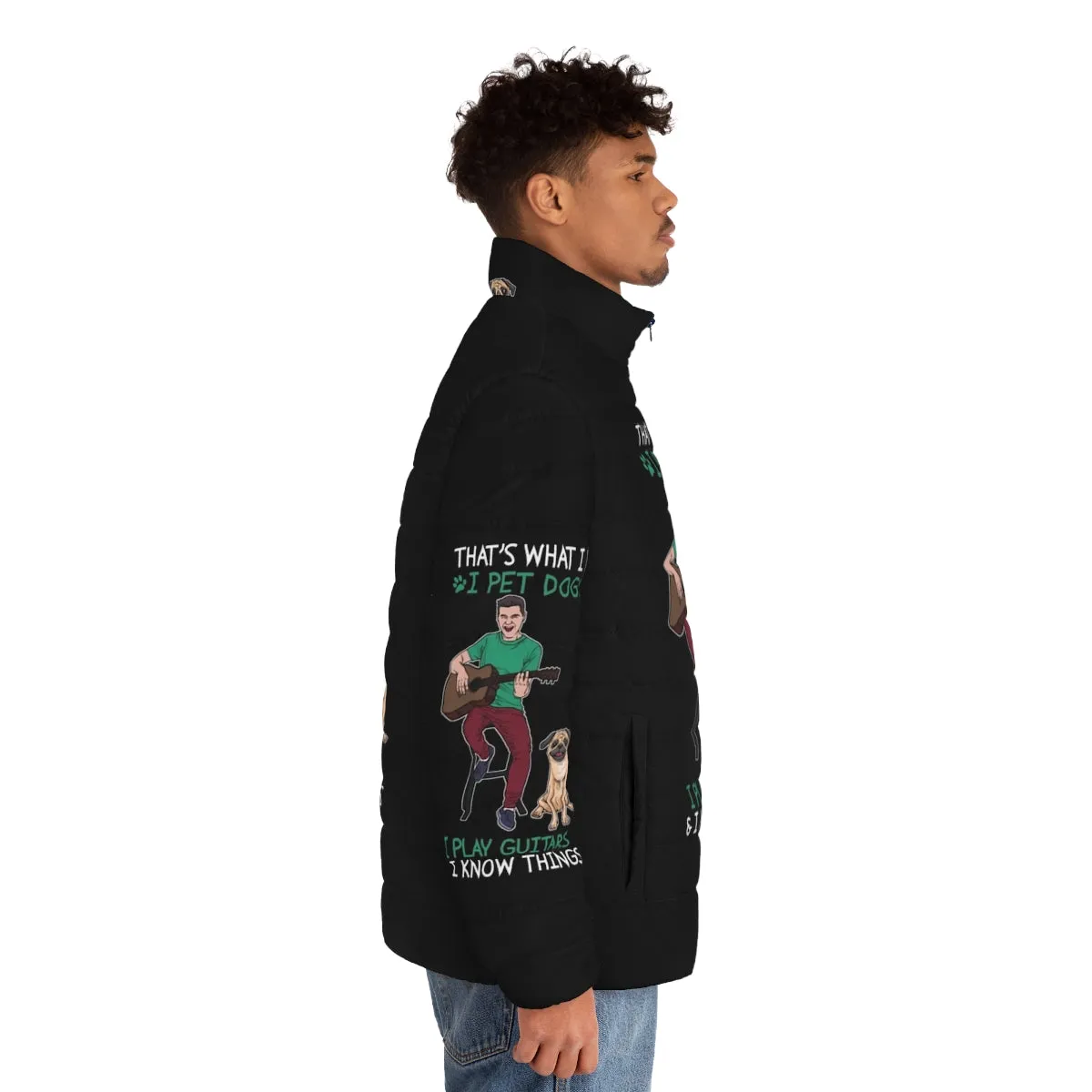 "My Hobbies Design Co. Jersey Puffer Jacket - Cozy and Stylish Outerwear"