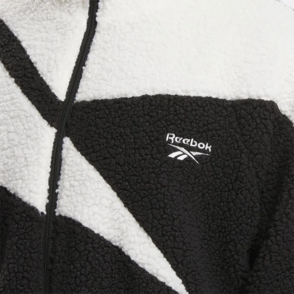 Reebok Apparel Men Vector Icon High-Pile Fleece Jacket BLACK