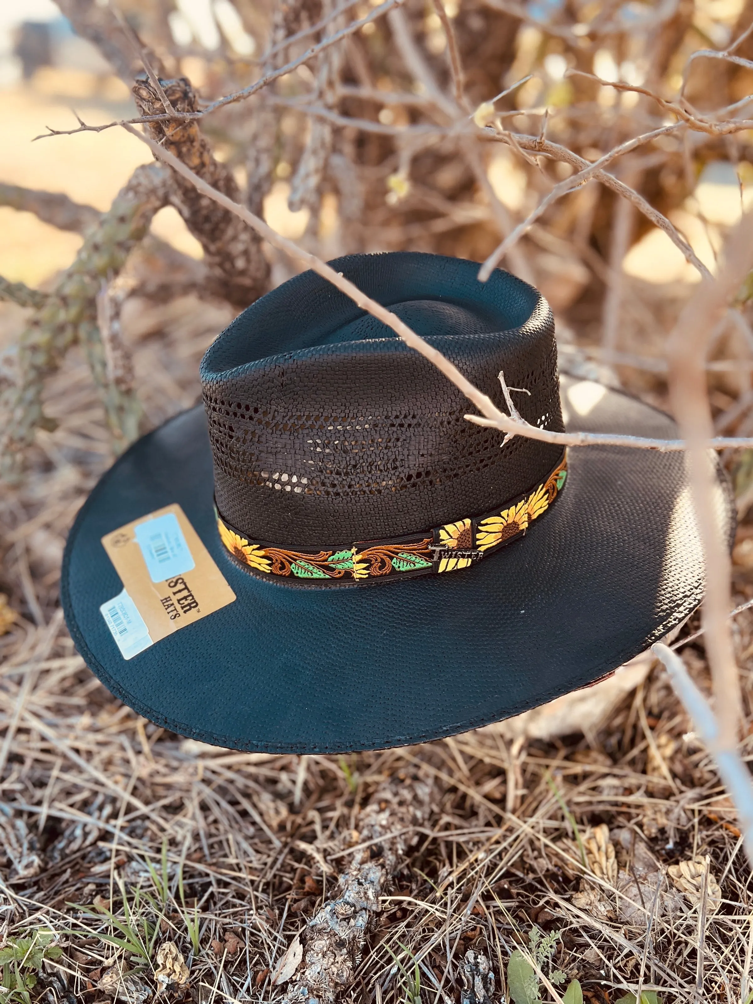 Rolling Around In The Sunflowers Straw Hat