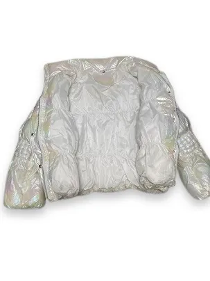 Rubynee Vintage y2k Reflective white puffer jacket