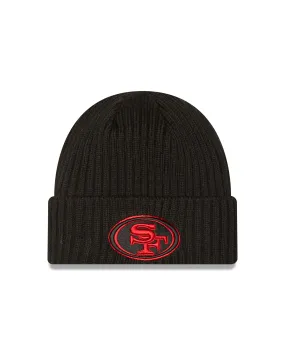 San Francisco 49ers New Era Core Classic Black Cuff Knit Toque