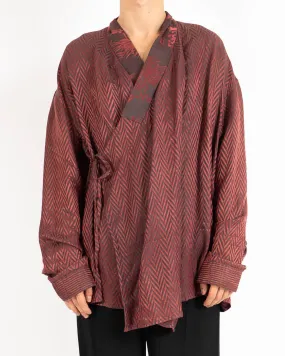 SS15 Chevron Jacquard Kimono Shirt