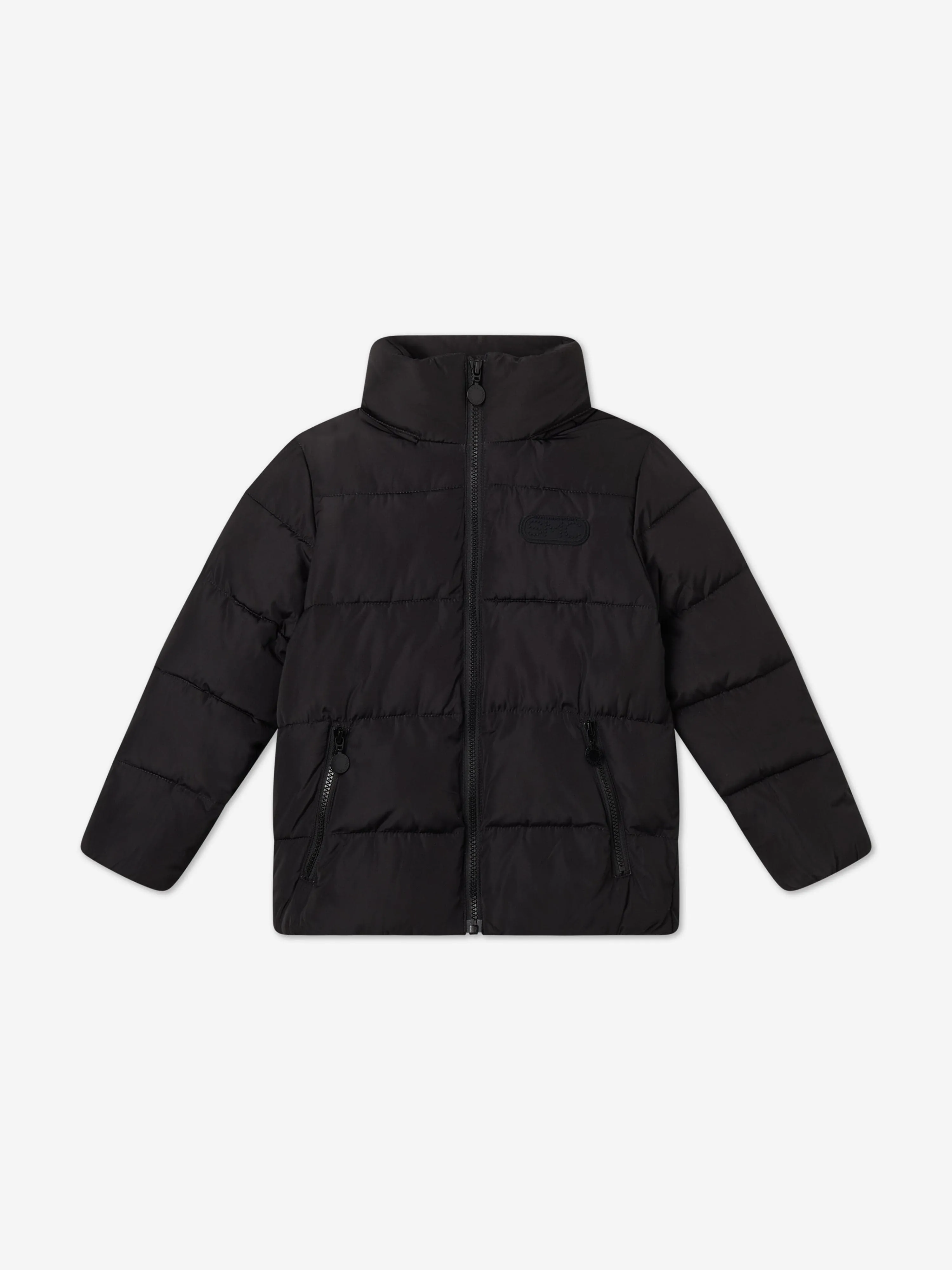 Stella McCartney Kids Branded Puffer Jacket in Black