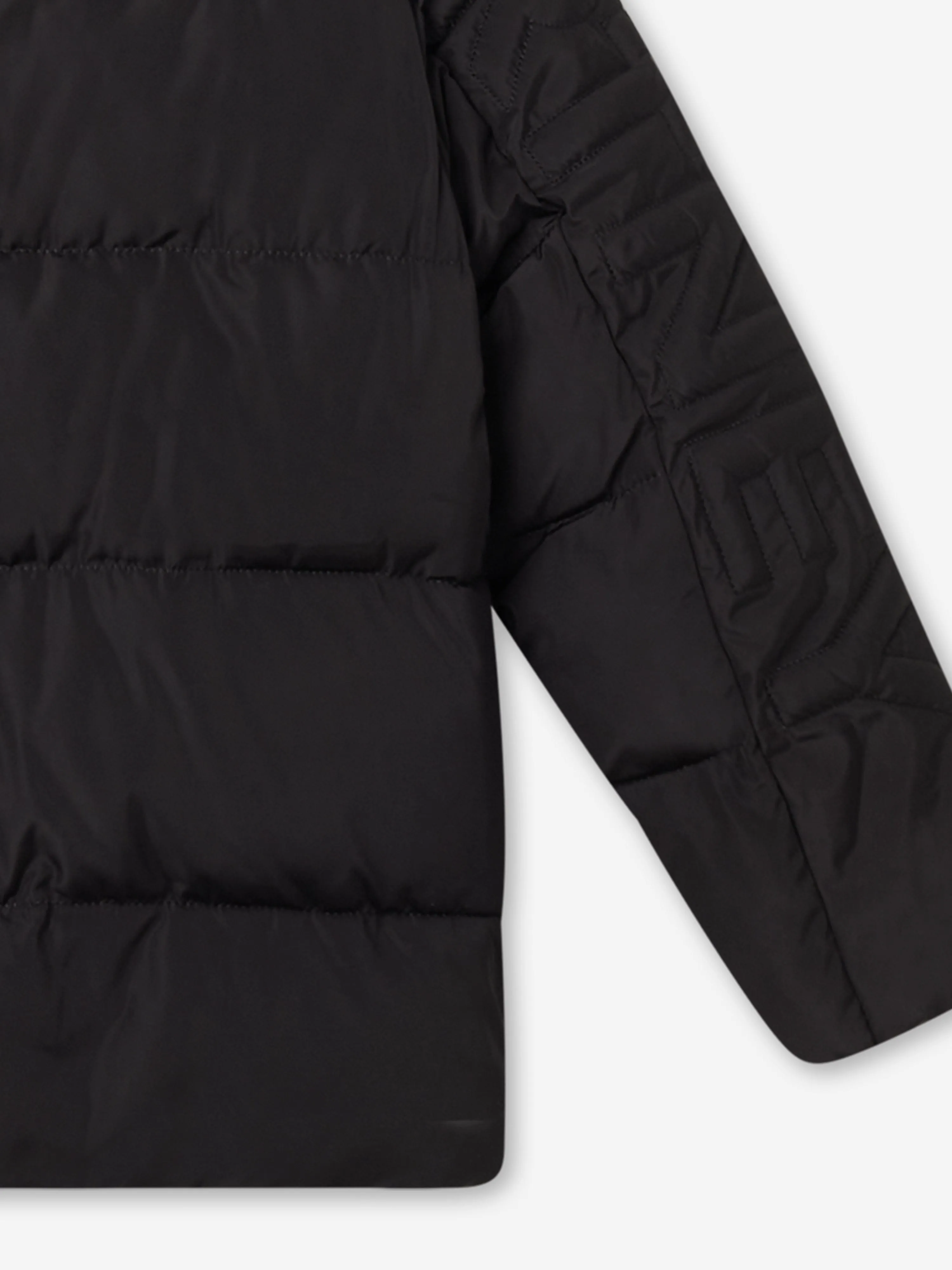 Stella McCartney Kids Branded Puffer Jacket in Black