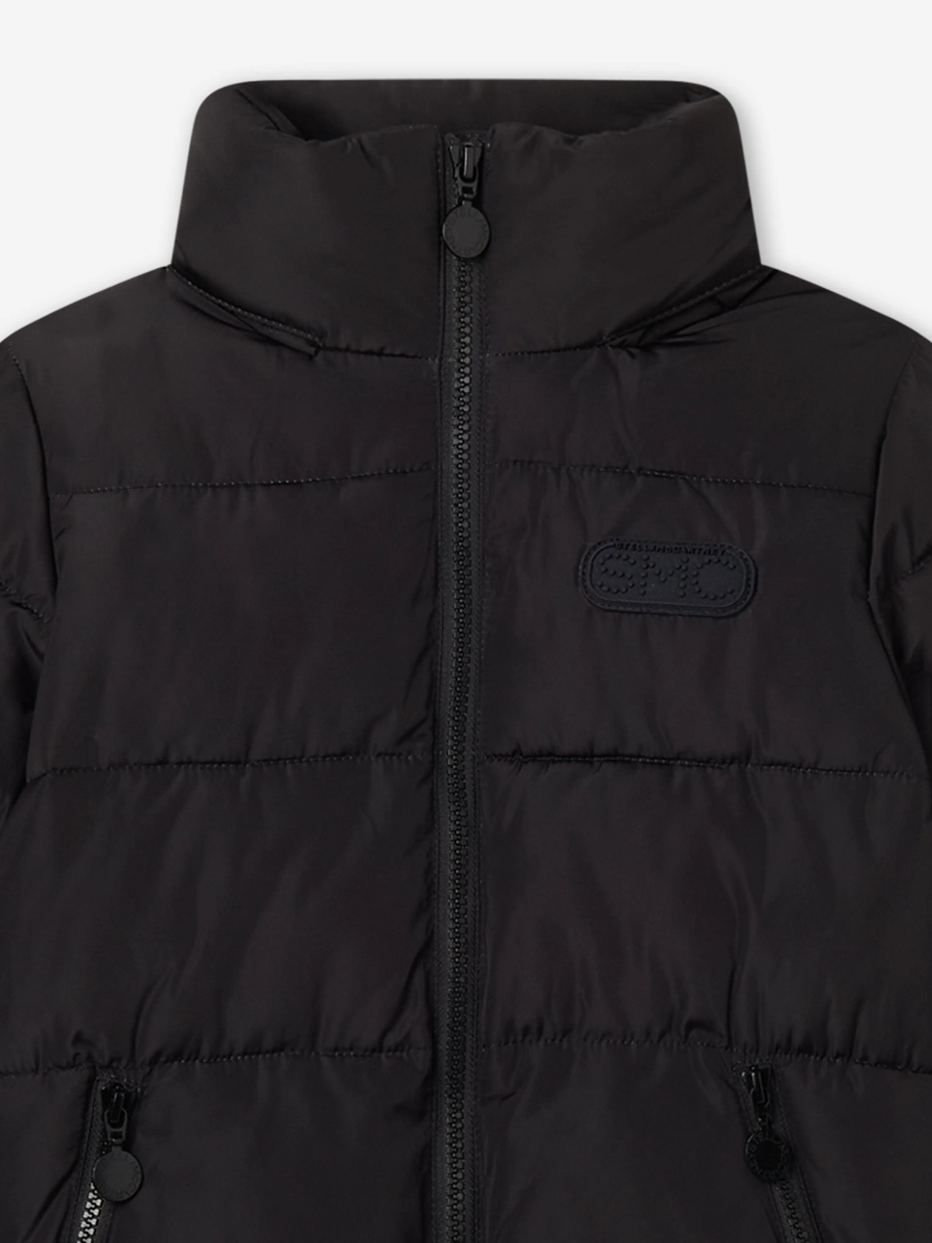 Stella McCartney Kids Branded Puffer Jacket in Black