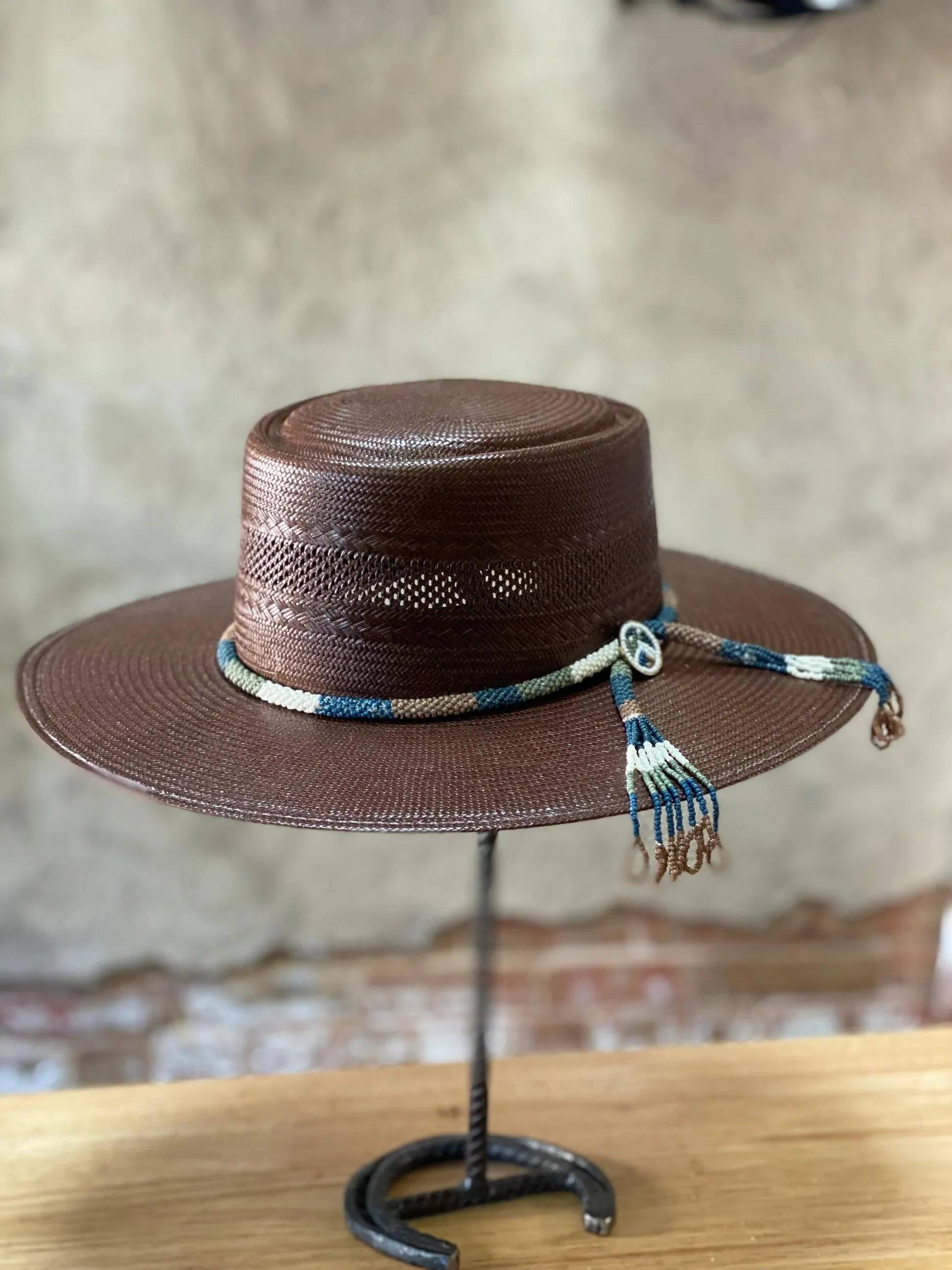 Stetson Tellus Shantung Chocolate Unisex Straw Cowboy Hat XSTELS-253622