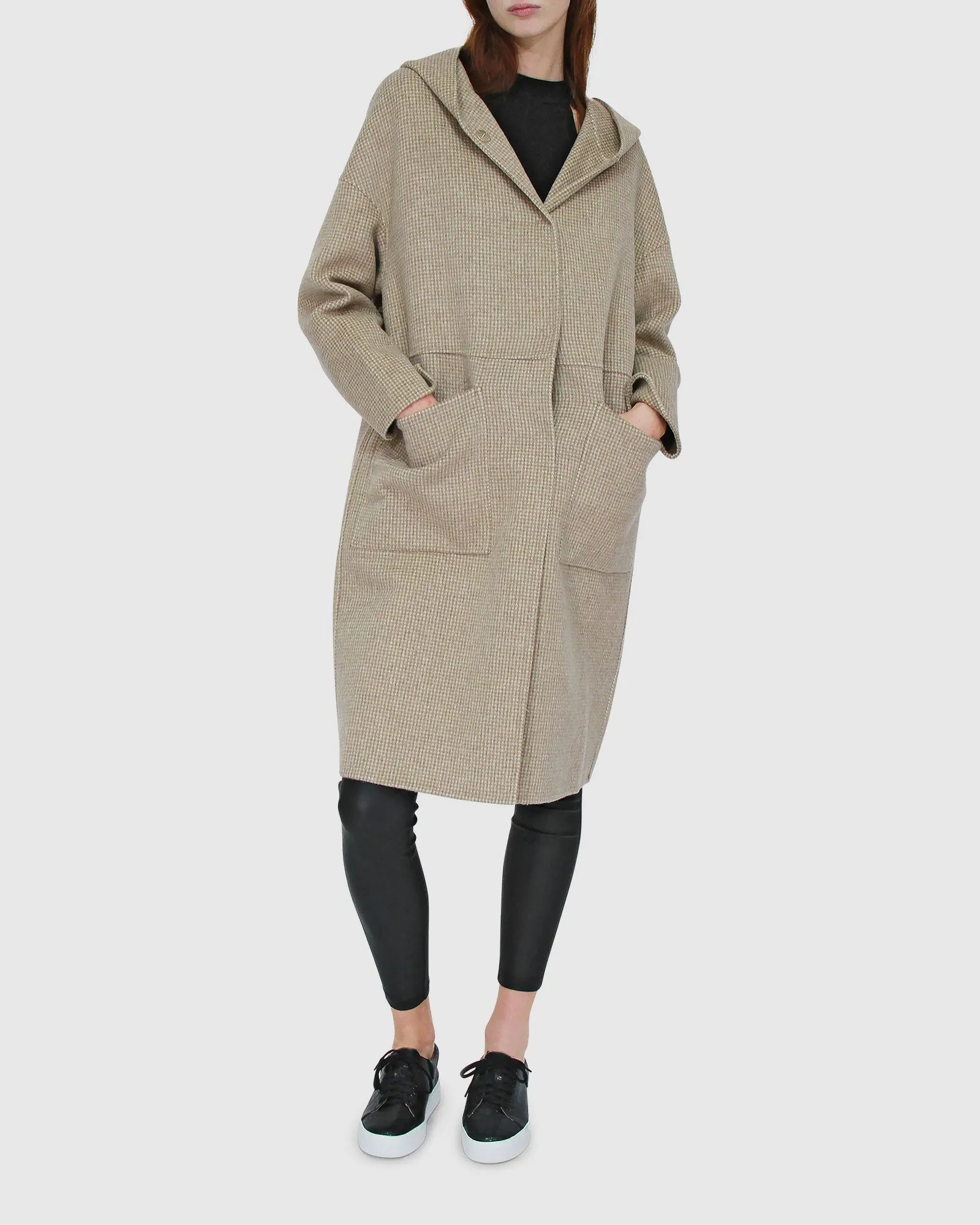 Sunday Morning Hooded Coat - Beige